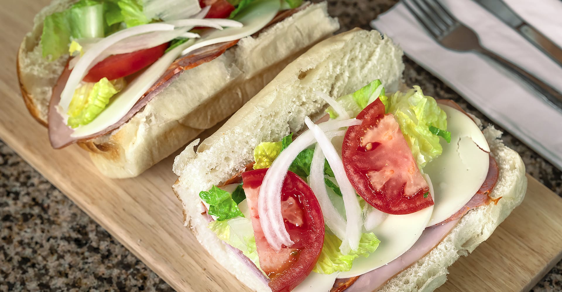 Delicious sandwich lunch at Luigi's Pizzeria in Port Orange